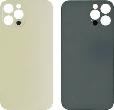 Capac Baterie iPhone 12 Pro Fără Geam Cameră Auriu Cu Logo