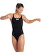 Activewear Swimsuit Khaki-Fuchsia