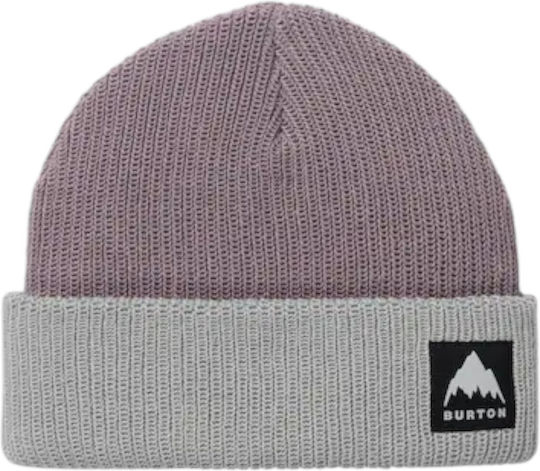 Recycled Beanie Ανδρικός Σκούφος Πλεκτός σε Μωβ χρώμα