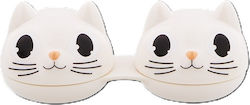 Θήκη Φακούς Επαφής Γάτα Λευκή Pylones Cat Lens Case Vue