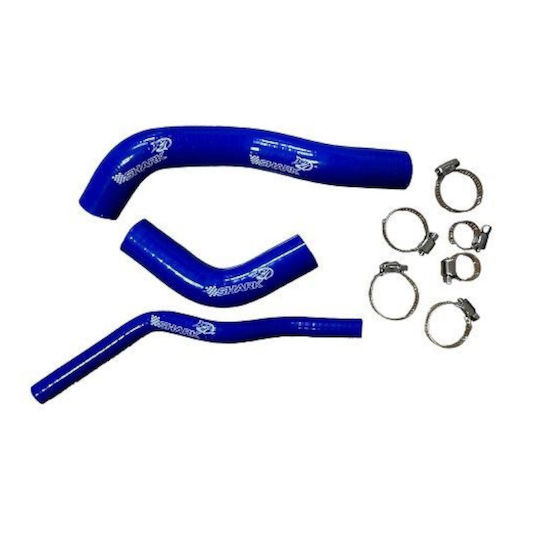Set 3 Bucăți Șuruburi-Coliere Radiator Yamaha Crypton-x 135 Albastre Shark
