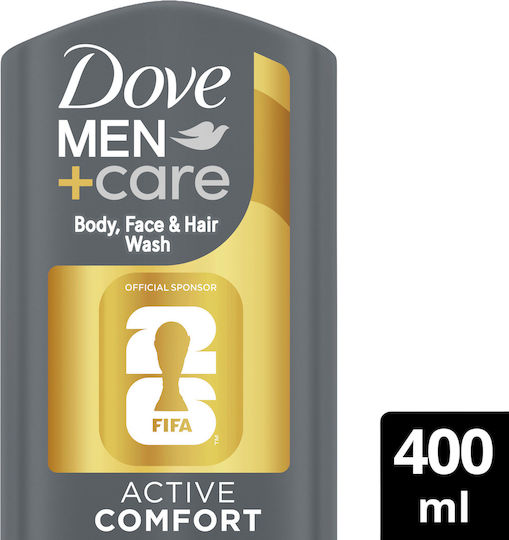 Dove Active Comfort Αφρόλουτρο σε Gel για Άνδρες & Άρωμα Καρύδα & Ανανάς 400ml