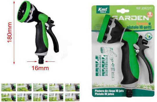 Kmt Wasserpistole Gartenschlauchdüsen 10 Funktionen Sprühfunktion 18×1.6 Cm Pistol Garten