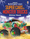 Build Your Own Super Cars And Monster Trucks Sticker Book - Usborne Publishing Ltd - Paperback / Softback