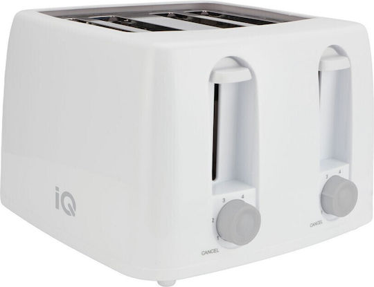 IQ Prăjitor de pâine 4 sloturi 1300W Alb