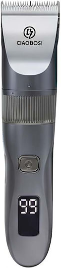 Avizar Rechargeable 5w Cordless Electric Clipper 1500mah Battery Led Digital Display Grey