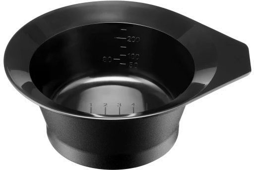 Bol Profesional Pentru Amestecarea Vopselei de Păr 250ml – Finisaj Negru Premium
