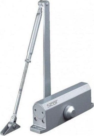 Scot Door Closer for Doors up to 120cm and 100kg Silver