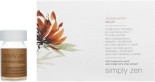 Simply Zen Double Action Leave-In Scalp Hair Ampoules Nourishing for Women 12x5ml