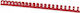 Office Products Bookbinding Combs A4 16mm 145 Sheets 100 Pieces Red