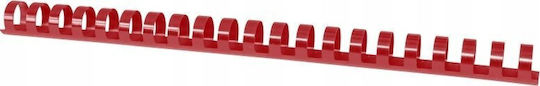 Office Products Bookbinding Combs A4 16mm 145 Sheets 100 Pieces Red