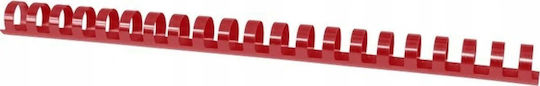 Office Products Bookbinding Combs A4 16mm 145 Sheets 100 Pieces Red