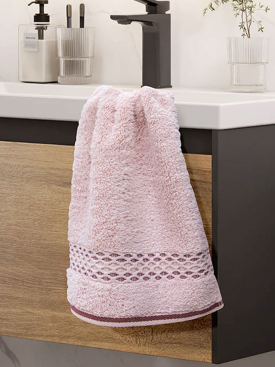 Lino Home Hand Towel Igalo 30x50cm Pink Weight ...
