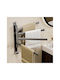 Inco Wall-Mounted Bathroom Freestanding Towel Rack with 4 Positions ​30x34cm Inox Gray
