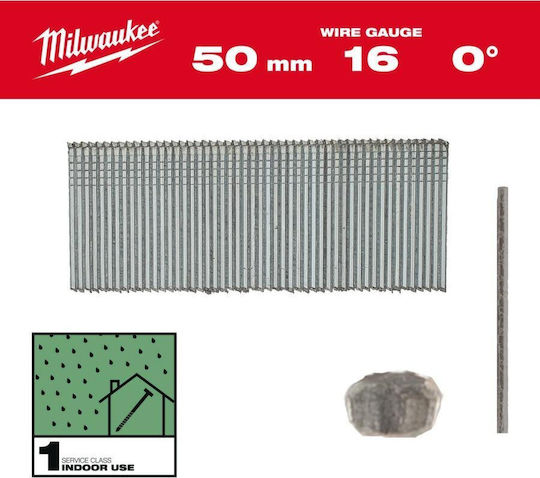 Milwaukee Știfturi 16g 50mm 0° M18 Fn16gs 2500buc