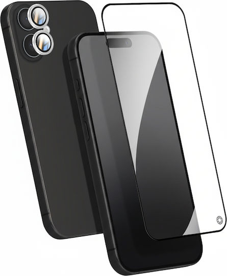 Force Glass Протектор За Екран И Камера Iphone 16 От Удароустойчив Органичен Стъклен Прозрачен