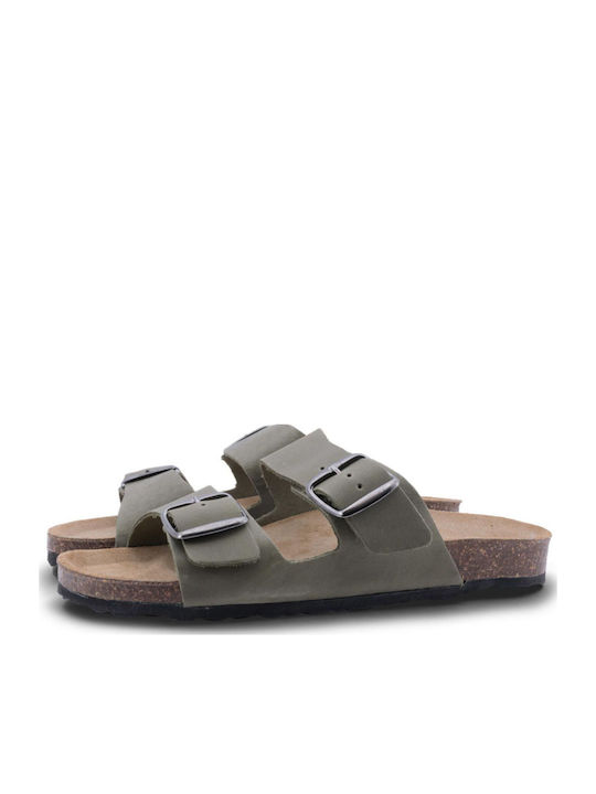Women's Flat Sandals Anatomic in Green Color