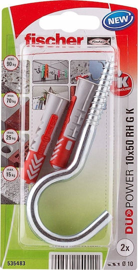 fischer Βίδα Γάντζος με Διάμετρο M10 και Μήκος 50mm 2τμχ