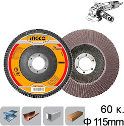 Ingco Schleifscheiben Fiberglass K60 115mm
