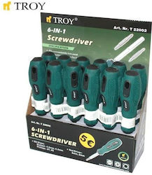 Troy Șurubelniță cu 4 Vârfuri Schimbabile