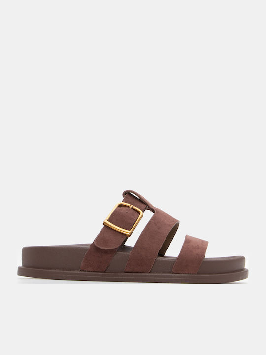Luigi Flache Sandalen für Damen Flatforms in Br...