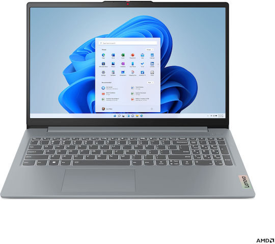 Lenovo IdeaPad Slim 3-15AMN8 15.6" IPS (Ryzen 3-7320U/8GB/512GB SSD/W11 Home) Арктическо сиво (GR Клавиатура)