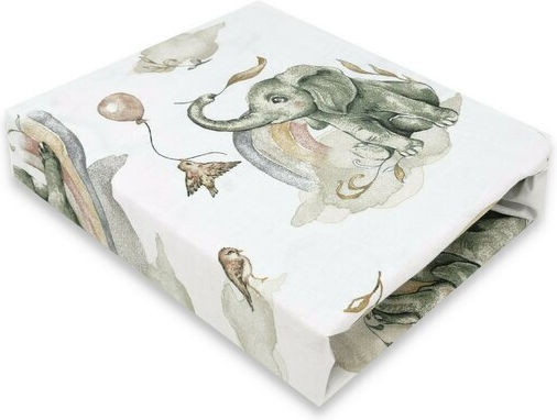 Qmini Baby Bettlaken Für Krippe Baumwolle Angepasst Beige 140x70cm