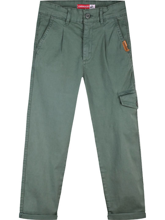 Energiers Kids Trousers Cargo Green Forest