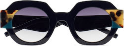 Kaleos Sunglasses Navy Blue with Acetate Frame Kaleos Sunglasses Navy Blue with Acetate Frame
