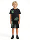 Kinderbekleidungssets mit Sommer-Shorts 2 Stück Schwarz