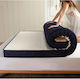 Folding Single Foam Floor Mattress 10 Cm Dark Blue (90x190cm)