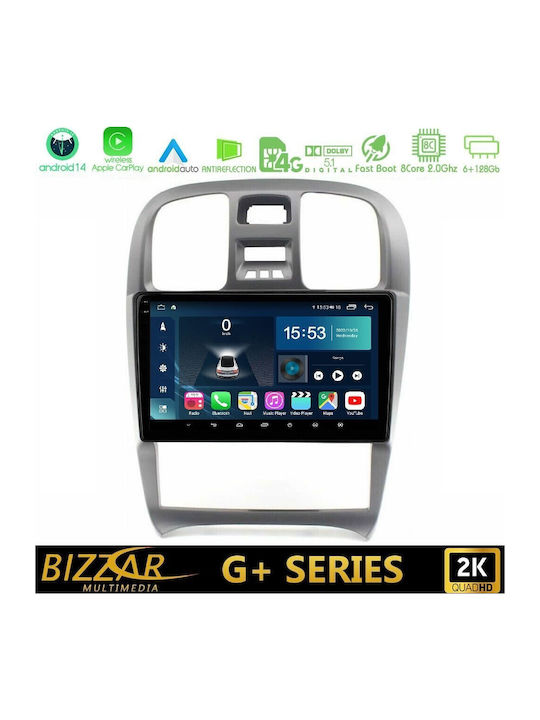 Bizzar Auto-Audiosystem für Hyundai Sonate 2001-2005 (Bluetooth/USB/WiFi/GPS/Apple-Carplay/Android-Auto) mit Touchscreen 9"
