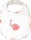 Baby Star Bib from 100% Cotton with Hoop & Loop Fastener Gray for 6 m+