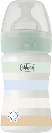 Chicco Πλαστικό Μπιμπερό Κατά των Κολικών με Θηλή Σιλικόνης για 0+ μηνών Μπλε 150ml