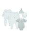 Little Hugs Baby Bodysuit Set Short-Sleeved with Accessories Multicolour 5pcs