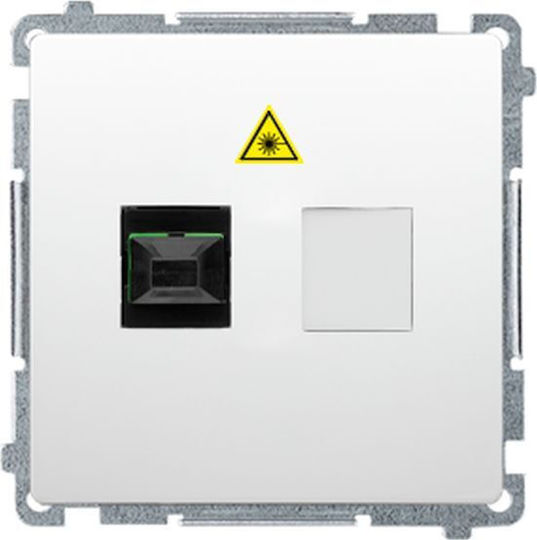 Simon Basic Light Socket Optical Double White Bmgs2.01/11