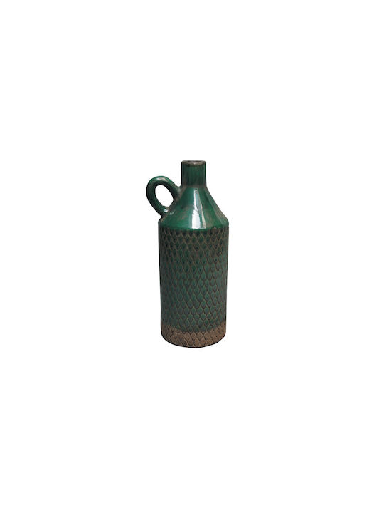 keleman Decorative Vase Green 15x13.5x37cm