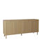 Μπουφές Baru Ξύλινος Beige 160x42x80cm