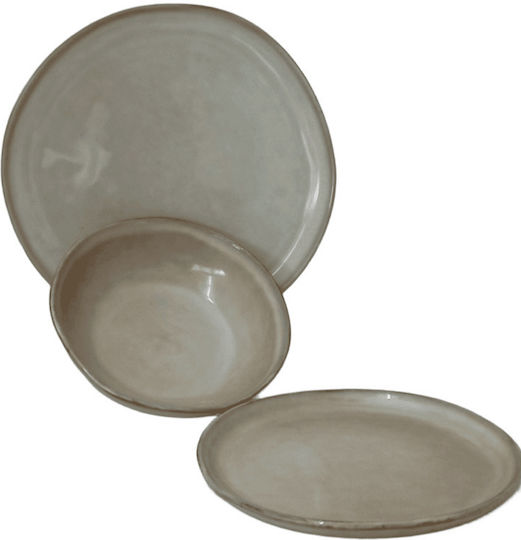 keleman Teller Suppe Keramik Beige 18cm