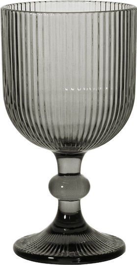 keleman Glass Water Goblet Glass in Grey Colour 365ml