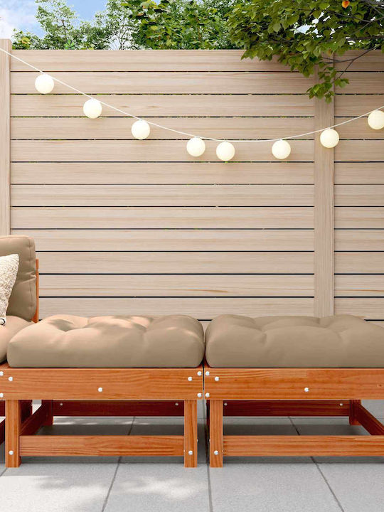 Zweisitziges Sofa Außenbereich Holz mit Kissen