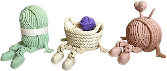 Tischdekoration Cutie Braid Set 3Stücke 727frn1114 8cm Mehrfarbig Aberto Design Kunststoff