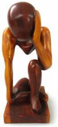 keleman Dekorativ Statuette aus Polyresin 42cm 1Stück