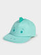 Mayoral Kids' Hat Jockey Fabric Turquoise