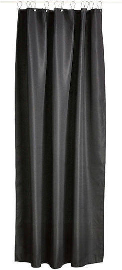 Zone Denmark Lux Shower Curtain Fabric 180x220cm Black