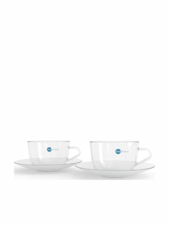 keleman Set Tassen Tee Glas Transparent 220ml 2Stück