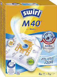 Swirl M 40 Торби за прахосмукачка 5бр Съвместима с прахосмукачка Miele Swirl M 40 Торби за прахосмукачка 5бр Съвместима с прахосмукачка Miele
