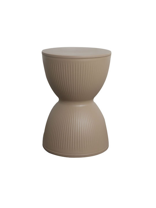 Stool Outdoor Beige 30x30x43cm