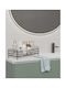 Femmit Metallic Bathroom & Kitchen Shelf 35x15cm – Counter Organizer Makeup Cosmetics Perfumes Creams Jewelry – Matte Black