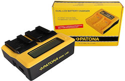 Patona Διπλός Φορτιστής Μπαταρίας Lcd Usb
